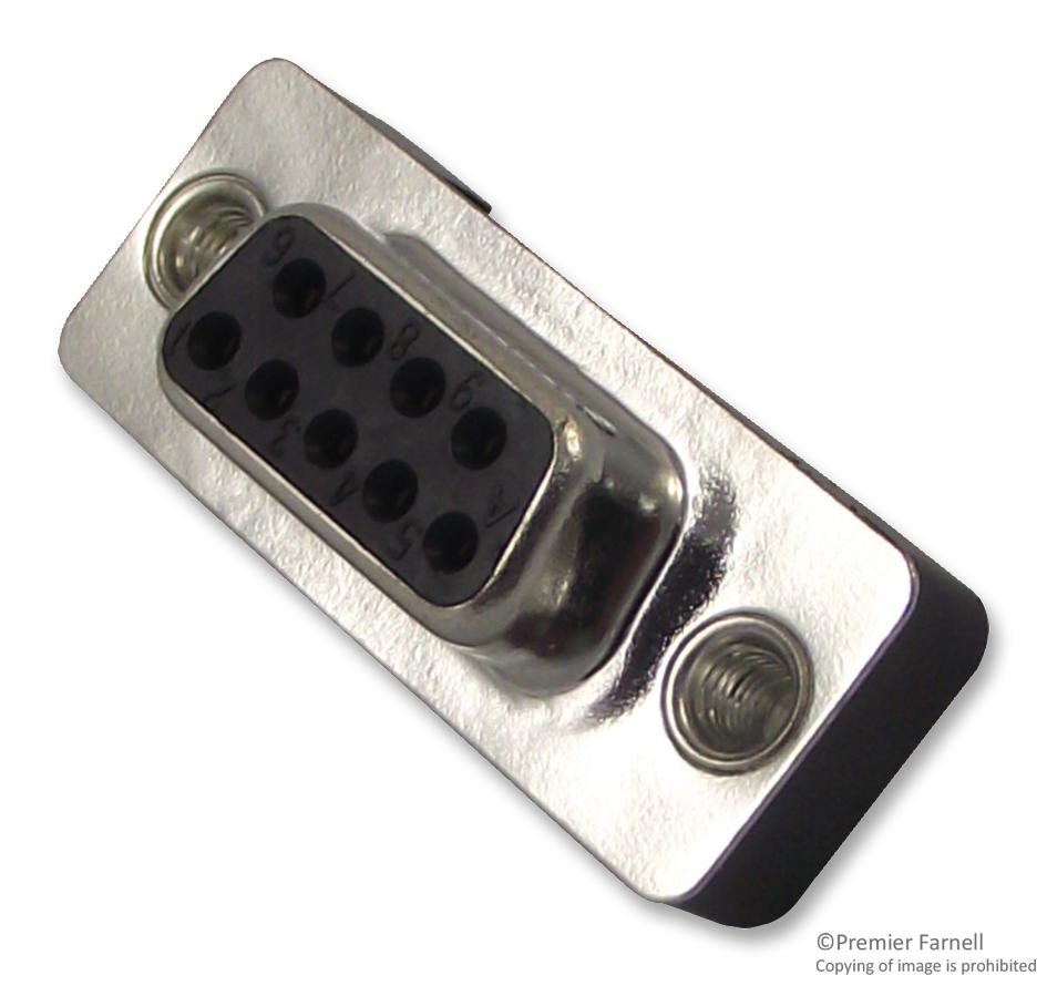 L77TSEG09SOL2RM5 CONNECTOR, D SUB, RCPT, 9POS AMPHENOL ICC