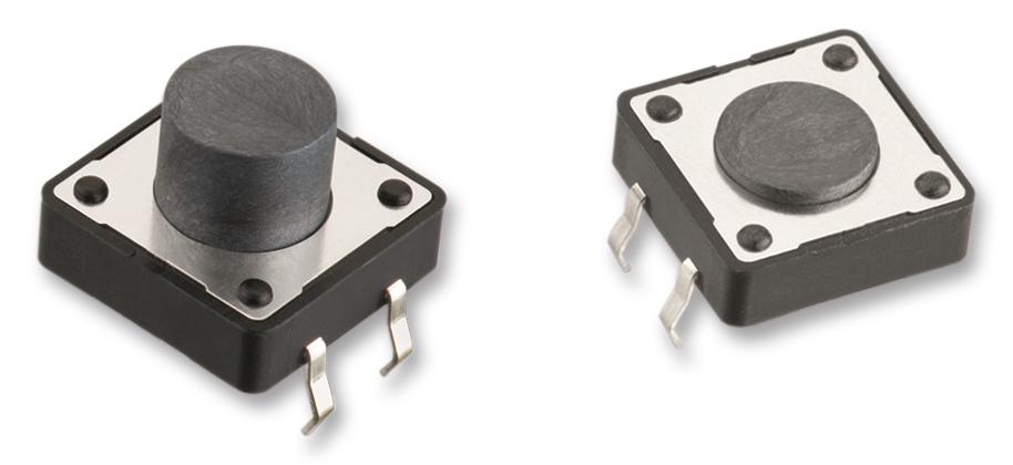 430476043716 SWITCH, TACTILE, 0.05A, 12VDC, THT WURTH ELEKTRONIK
