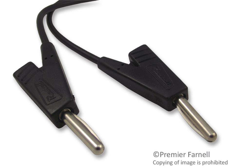 R948150000 TEST LEAD, BLK, 1M RADIALL