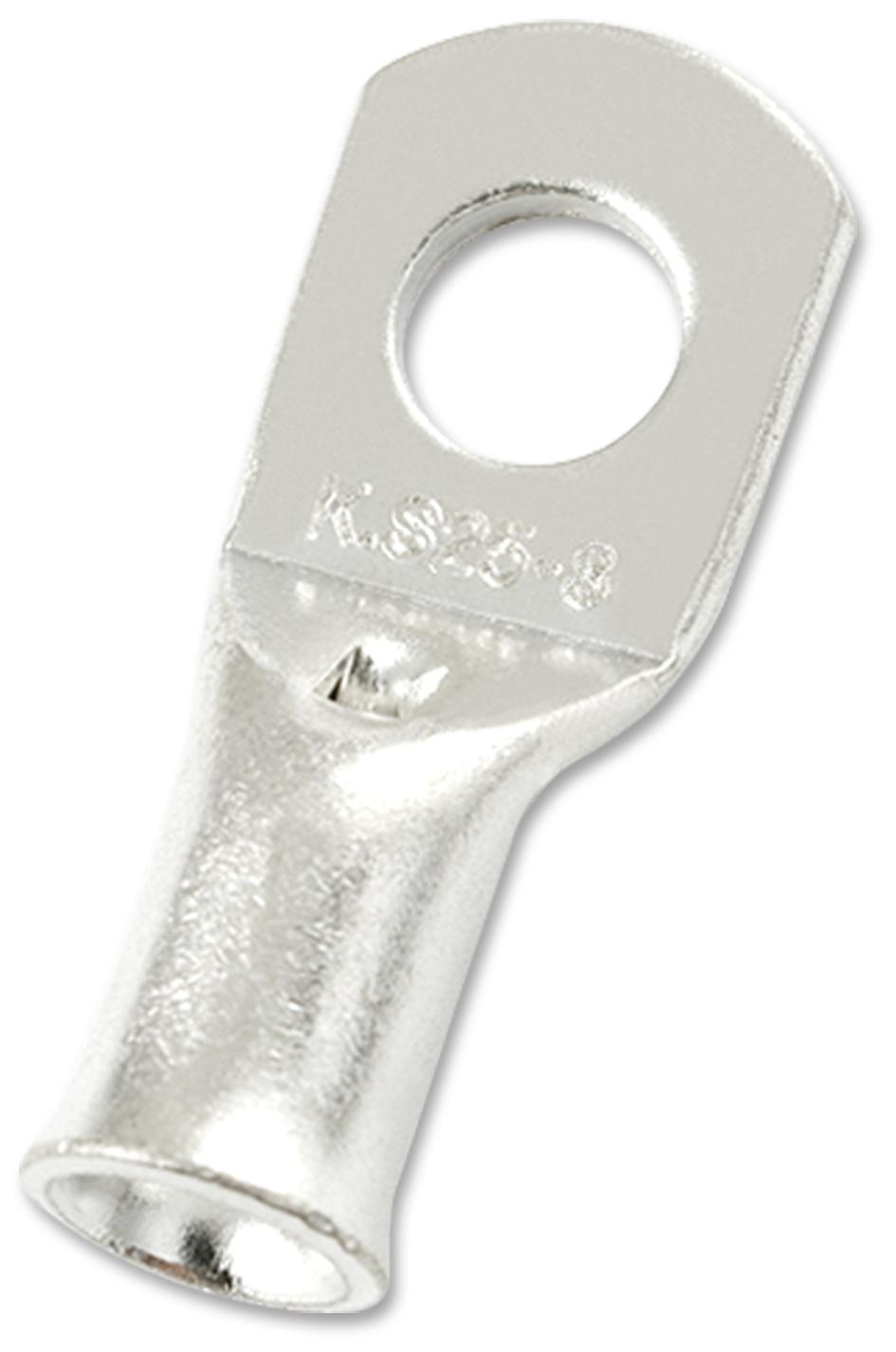 MC000754 COPPER TUBULAR LUG, 8.4MM, 4AWG, CRIMP MULTICOMP PRO