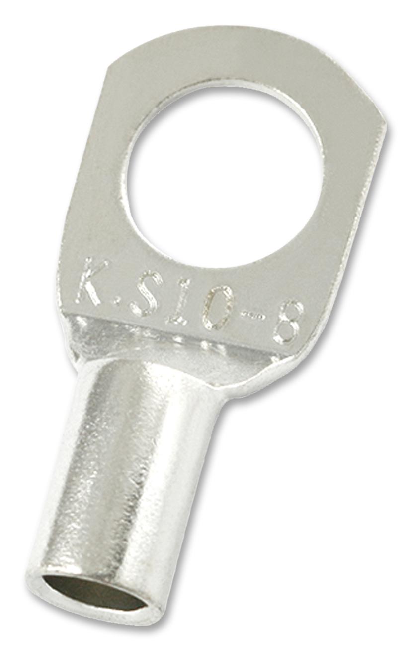 MC000762 COPPER TUBULAR LUG, 8.4MM, 8AWG, CRIMP MULTICOMP PRO