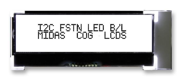 MCCOG21605D6W-FPTLWI LCD, ALPHA-NUM, 16 X 2, WHITE MIDAS