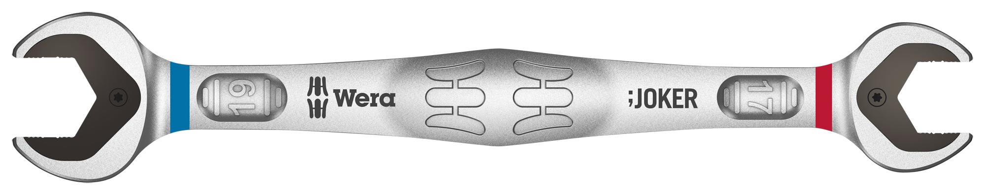 JOKER 17 + 19 METRISCH SPANNER, OPEN END WRENCH, 17-19MM WERA