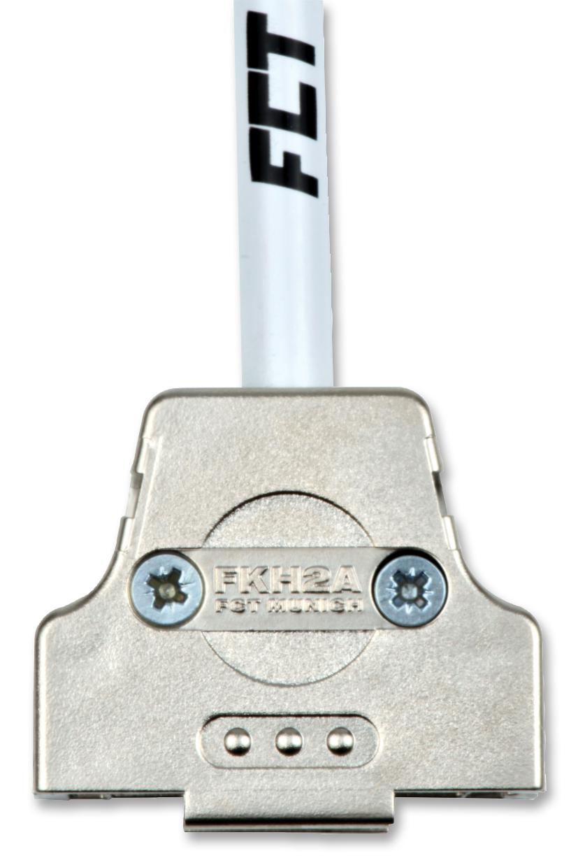 172704-0114 D-SUB BACKSHELL, DA, 180°, PET MOLEX / FCT