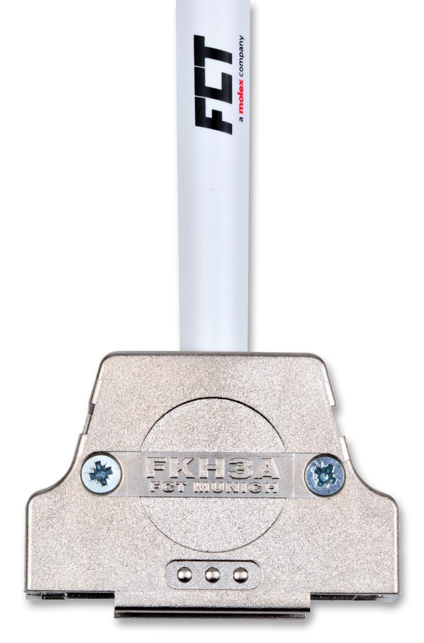 172704-0118 D-SUB BACKSHELL, DB, 180°, PET MOLEX / FCT