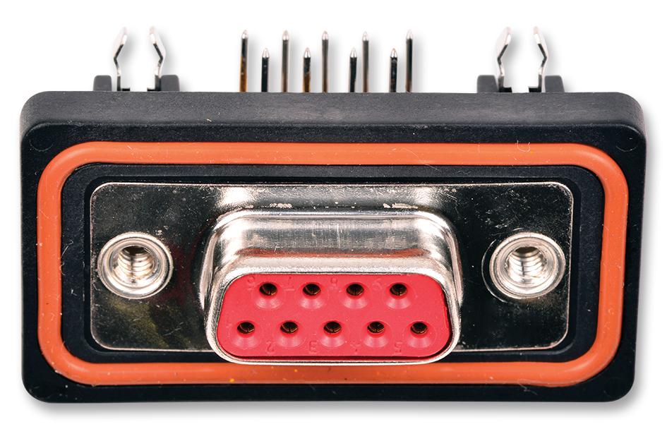 172704-0061 D SUB CONN, RCPT, 9POS, TH MOLEX / FCT