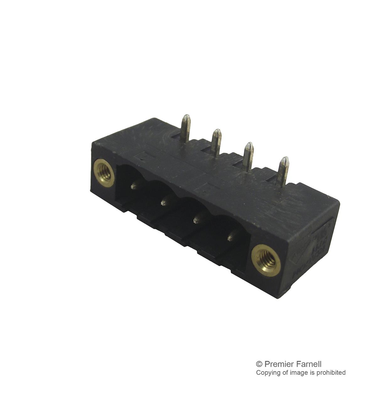 31236104 CONNECTOR, HEADER, 4POS, 1ROW, 5.08MM METZ CONNECT