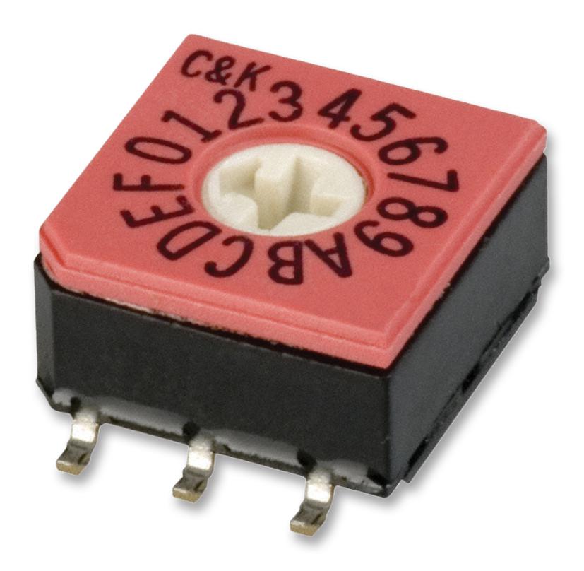 CD16RM0SB SWITCH ROTARY DIP HEX FLUSH 20V C&K COMPONENTS