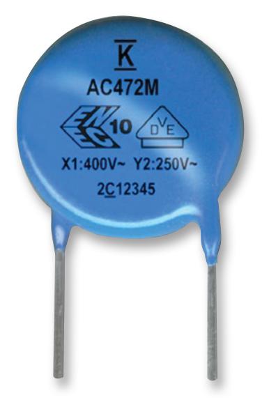 C901U152MYVDBA7317 CAP, 1500PF, 400VAC, 20%, Y5V KEMET