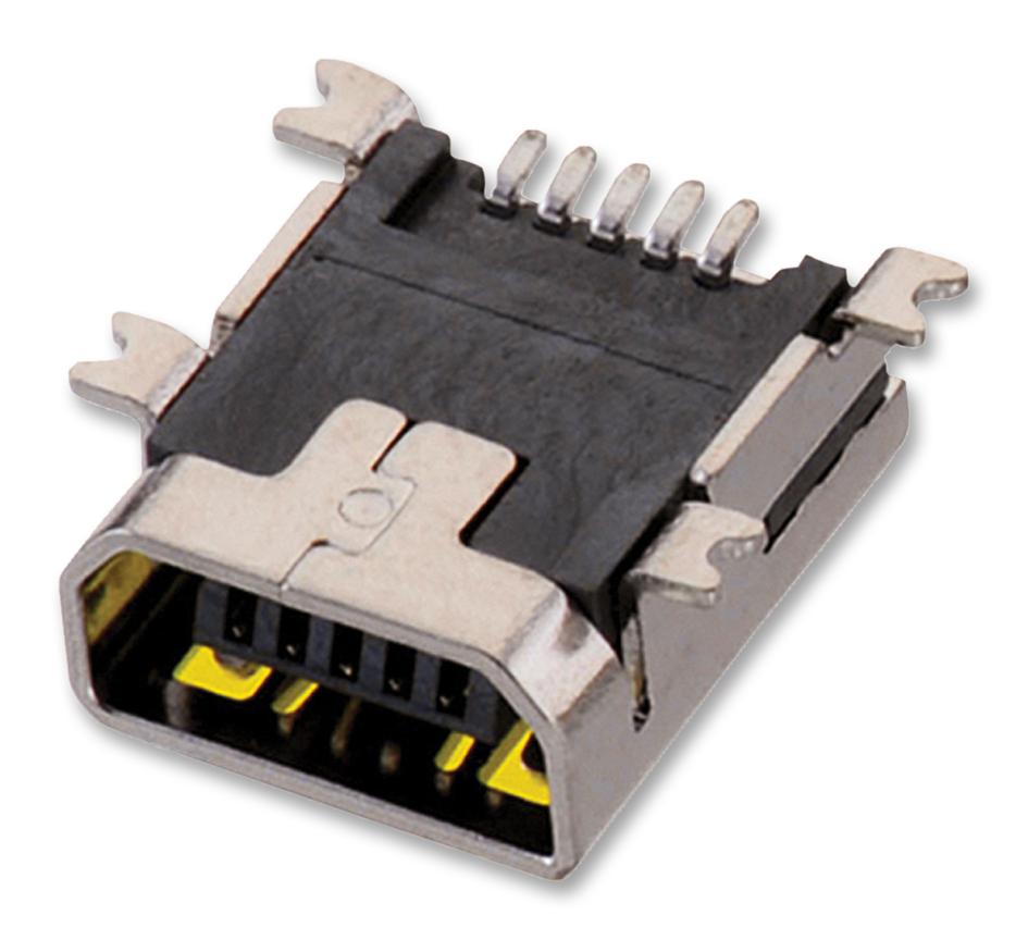 651305142821 MINI USB, 2.0 TYPE AB, RECEPTACLE, SMT WURTH ELEKTRONIK