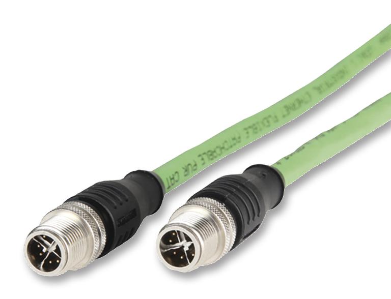 142M2X11010 SENSOR CABLE, M12 PLUG 8POS-PLUG, 1M METZ CONNECT