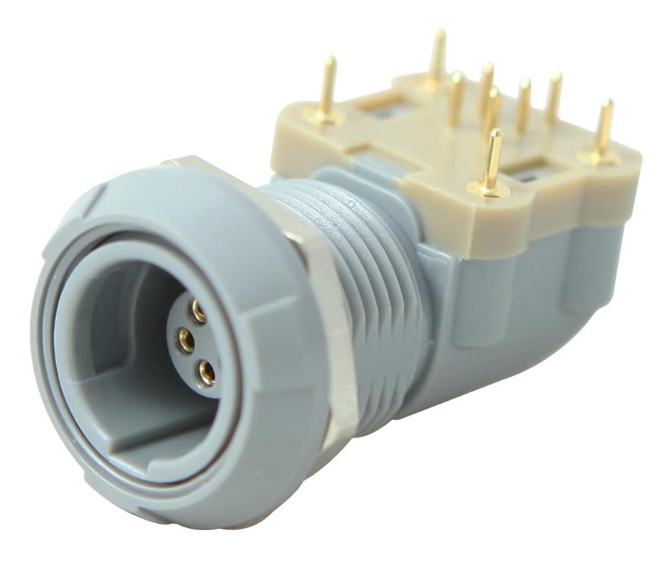 PXG.M0.5GG.NG CIRCULAR CONNECTOR, RCPT, 5POS, PCB REDEL