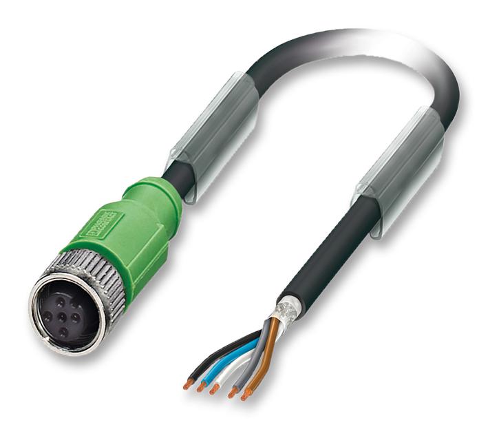 SAC-5P-10,0-PUR/M12FS SH SENSOR CABLE, 5POS, M12 SOCKET, 10M PHOENIX CONTACT