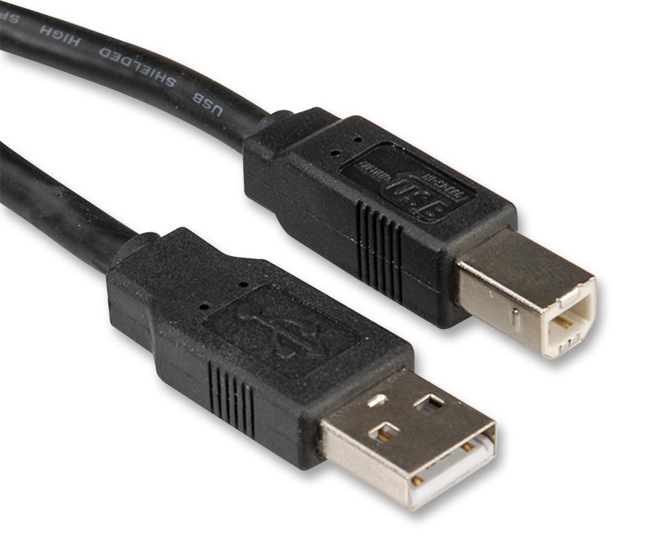 11.02.8818 COMPUTER CABLE, USB2.0, 1.8M, BLACK ROLINE