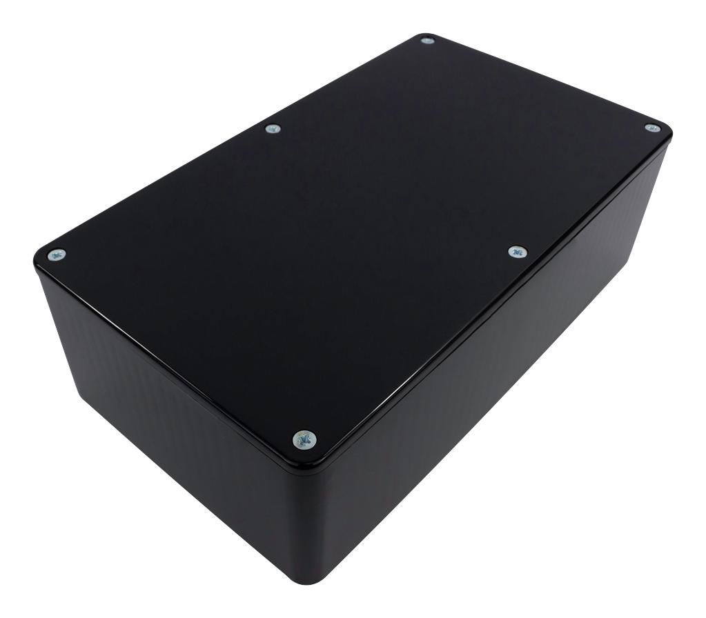 BIM2006/16-BLK/BLK PCB BOX ENCLOSURE, ABS, BLACK CAMDENBOSS