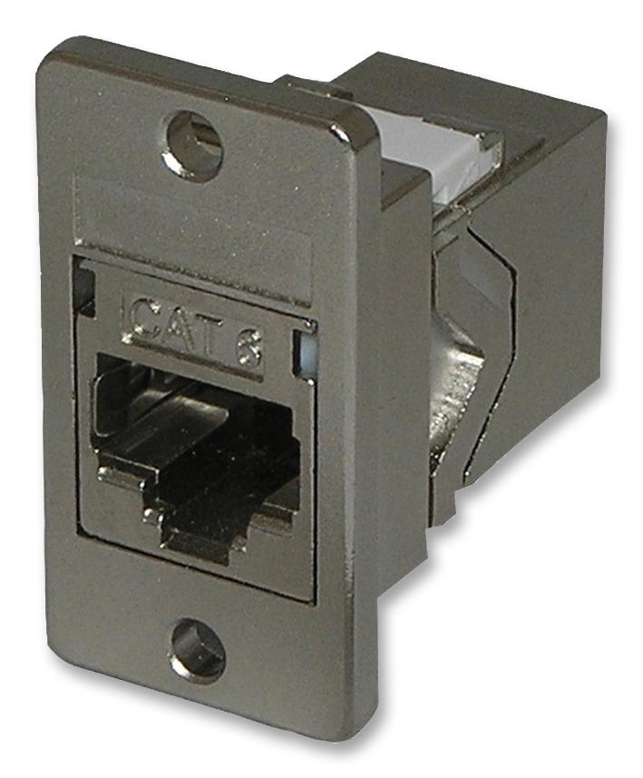 SACKS3PM COUPLER, RJ45, JACK, 8P8C, CAT6 SHIELDED TUK