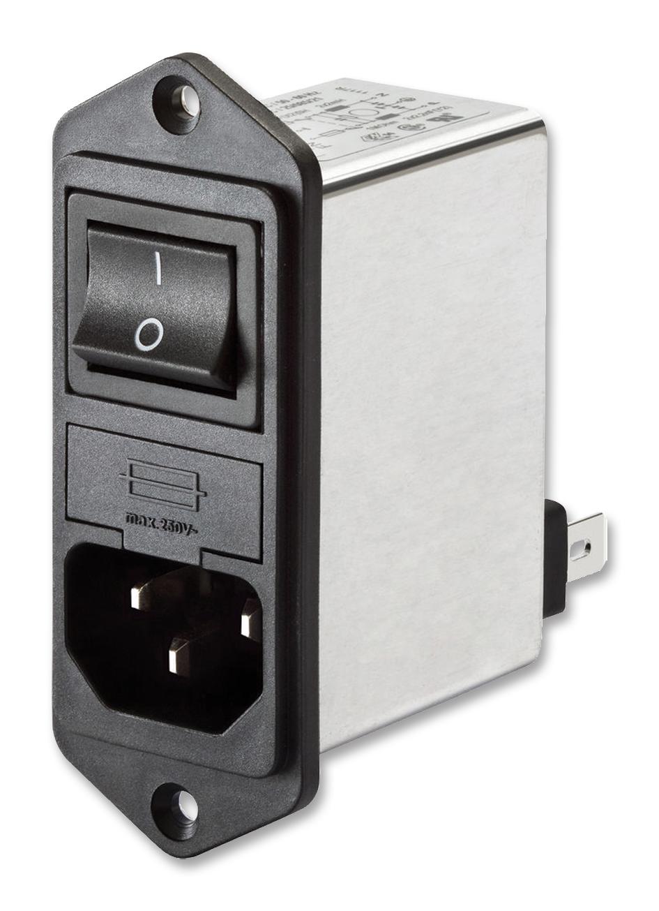 FN282B-10-06 PEM FILTER 2 FUSE 10A MEDICAL VERTICAL SCHAFFNER