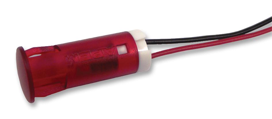 QS103XXR24 INDICATOR, LED PANEL MNT, 10MM, RED APEM