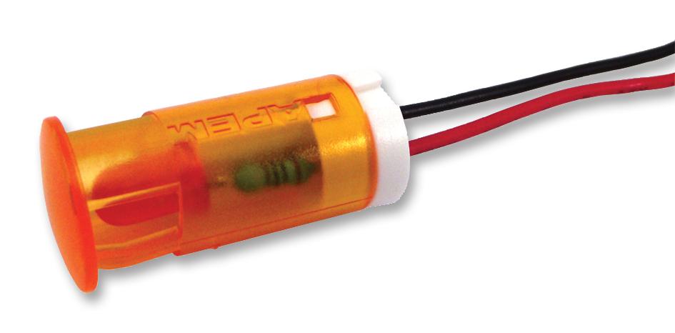 QS123XXHO220 INDICATOR, LED PANEL MNT, 12MM, ORANGE APEM