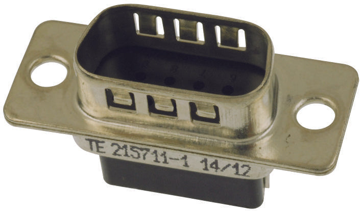 215711-1 D SUB SHELL, PLUG, SIZE DE, STEEL AMP - TE CONNECTIVITY