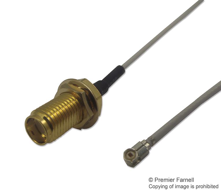 MC000812 RF COAXIAL CABLE, WHITE, SMA, 100MM MULTICOMP PRO