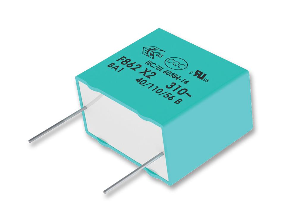 F862DO474K310ZLH0J CAP, 0.47µF, 310VAC, 10%, PP, RADIAL KEMET