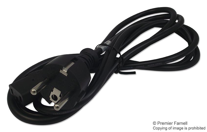 2111H 10 C3 POWER CORD, CEE 7/7-IEC C13, 8.166FT VOLEX