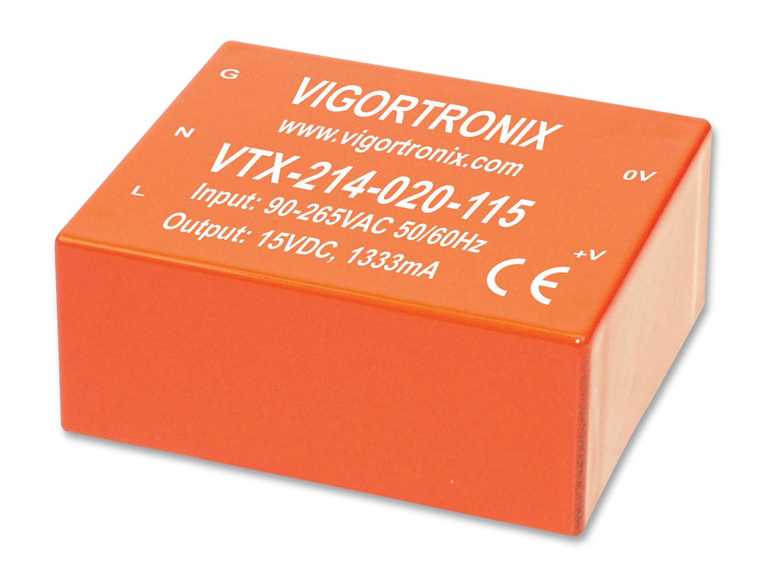 VTX-214-020-103 POWER SUPPLY, AC-DC, 3.3V, 6A VIGORTRONIX