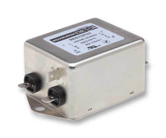 RES70F03 FILTER, POWER LINE, EMC, 3A, 730UA ROXBURGH EMC