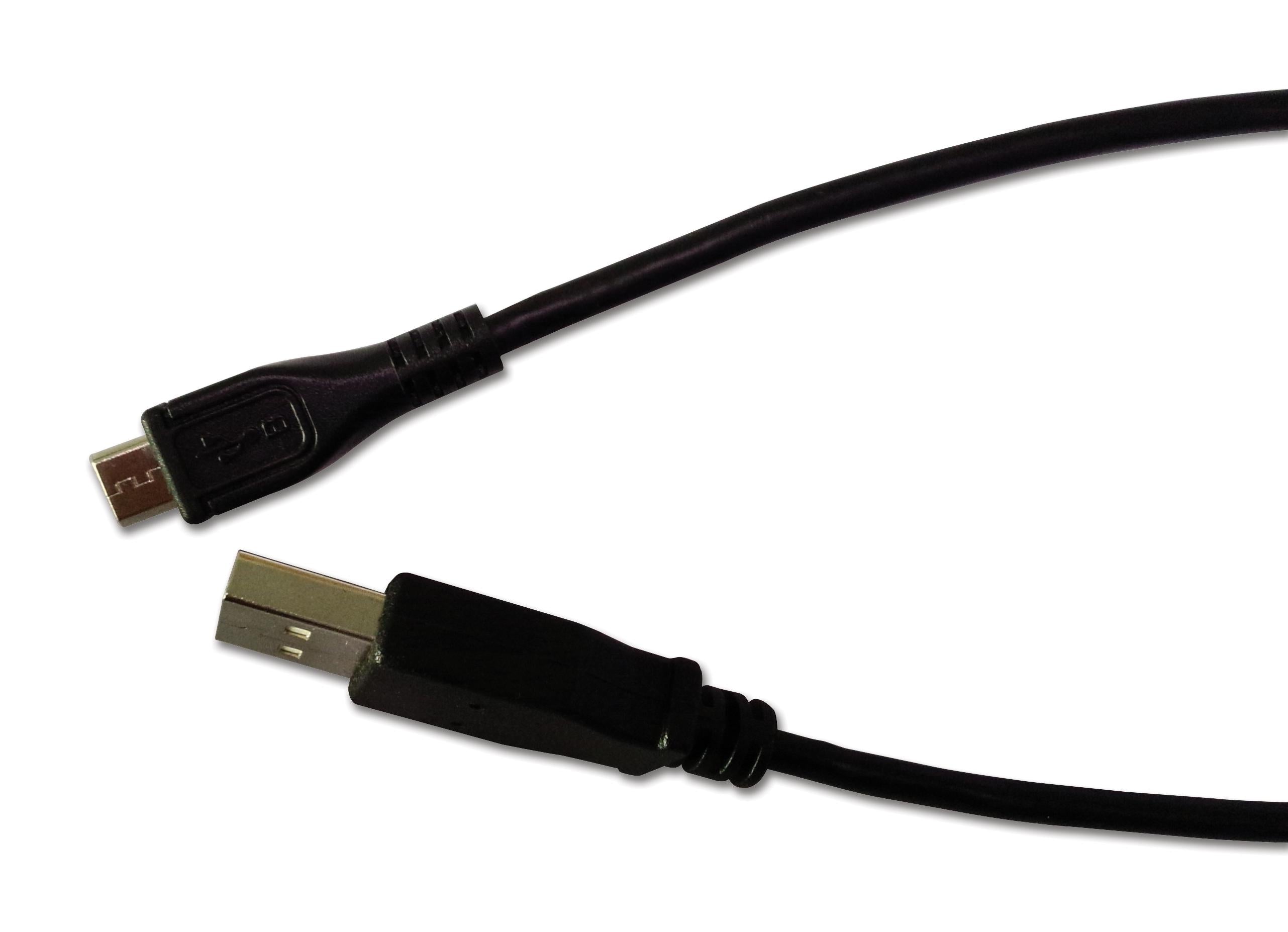 MC000948 CABLE, USB 2.0 A-MICRO B PLUG, 1M, BLK MULTICOMP PRO