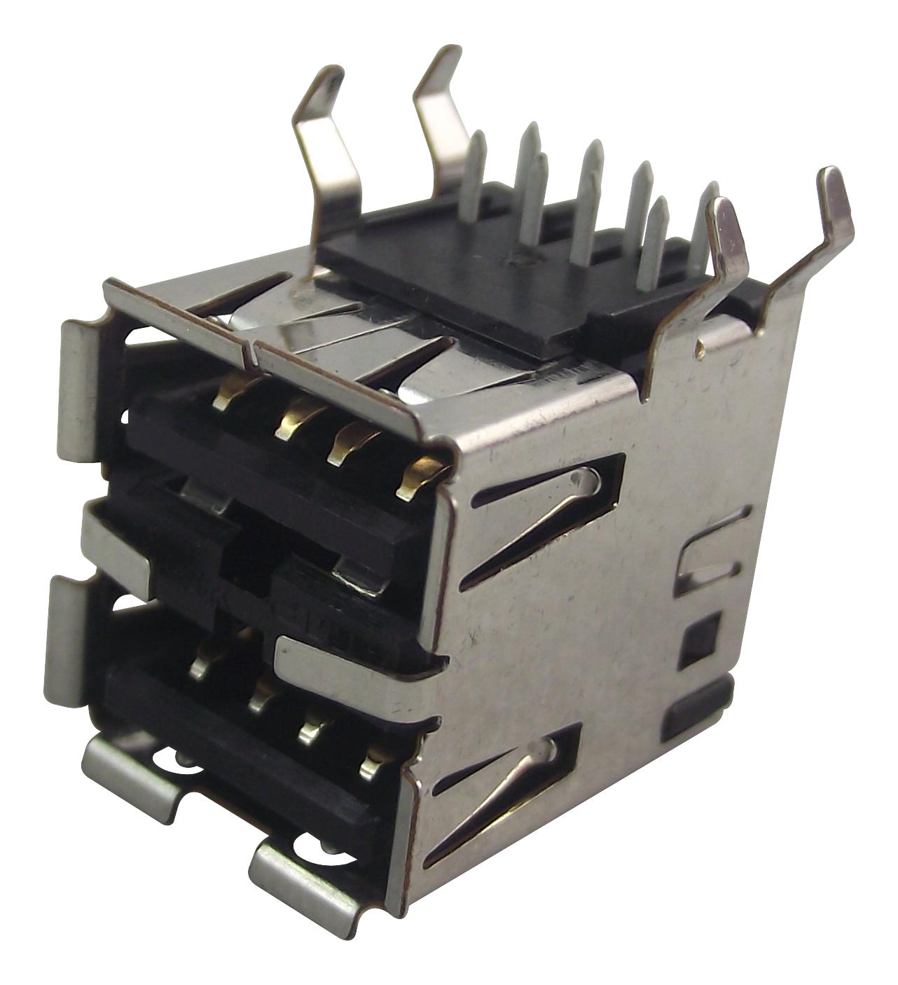 5787745-2 USB STACKED, 2.0 TYPE A, 2PORT, R/A AMP - TE CONNECTIVITY