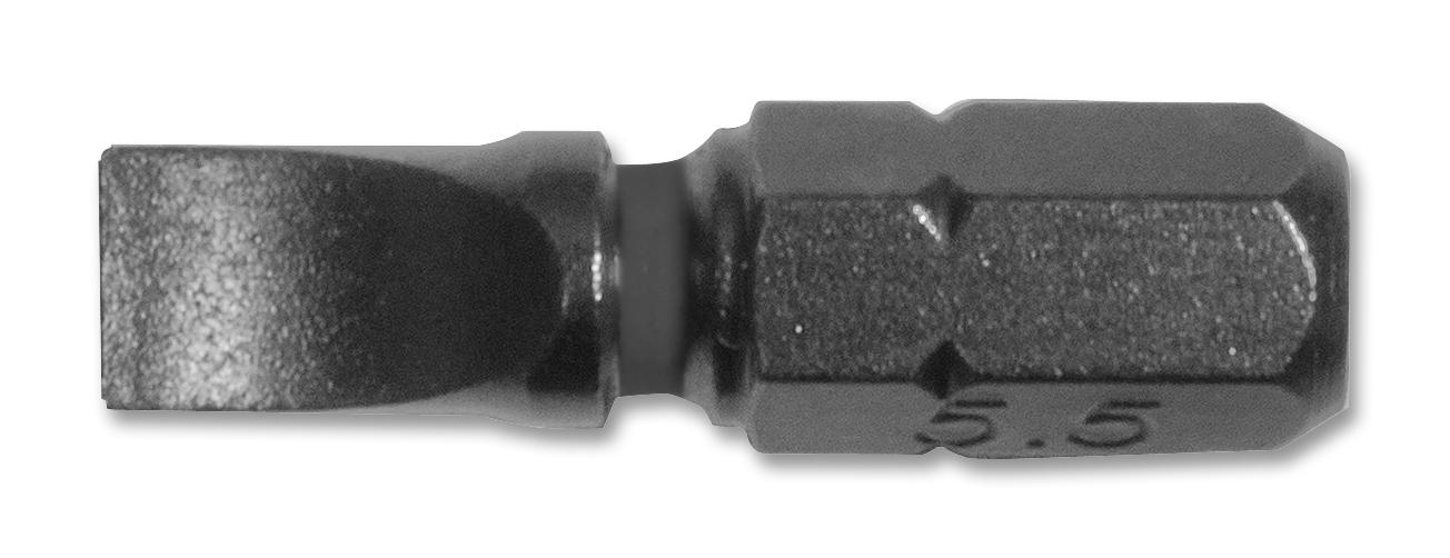 T4560 SL55 SCREWDRIVER BIT, SLOTTED 5.5 X 25MM CK TOOLS