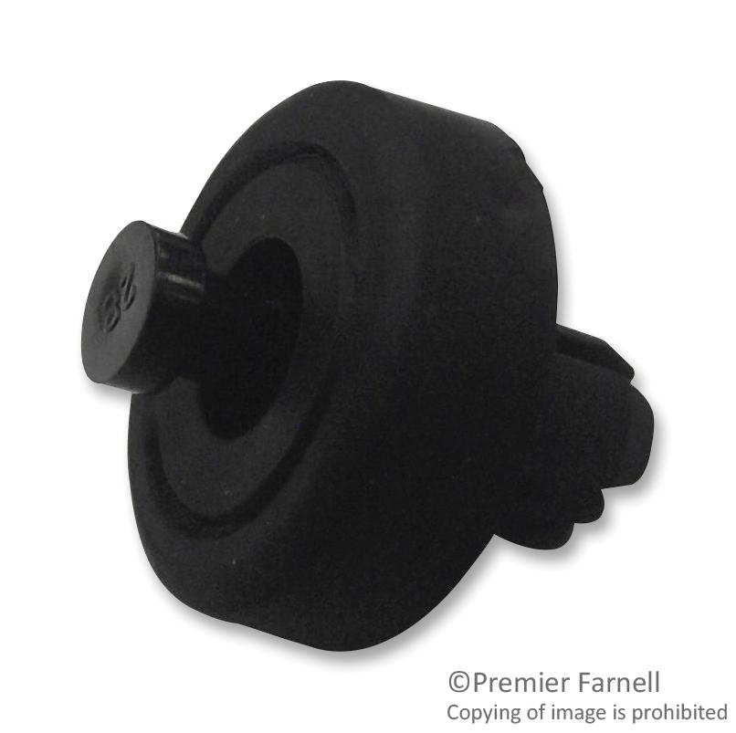 TRSFF-023 FEET, PIN, THERMOPLAST, BLACK, 5MM, PK50 TR FASTENINGS