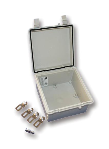 NBF32406 ENCLOSURE, WALL MNT, HINGED DOOR, PBT/PC BUD INDUSTRIES