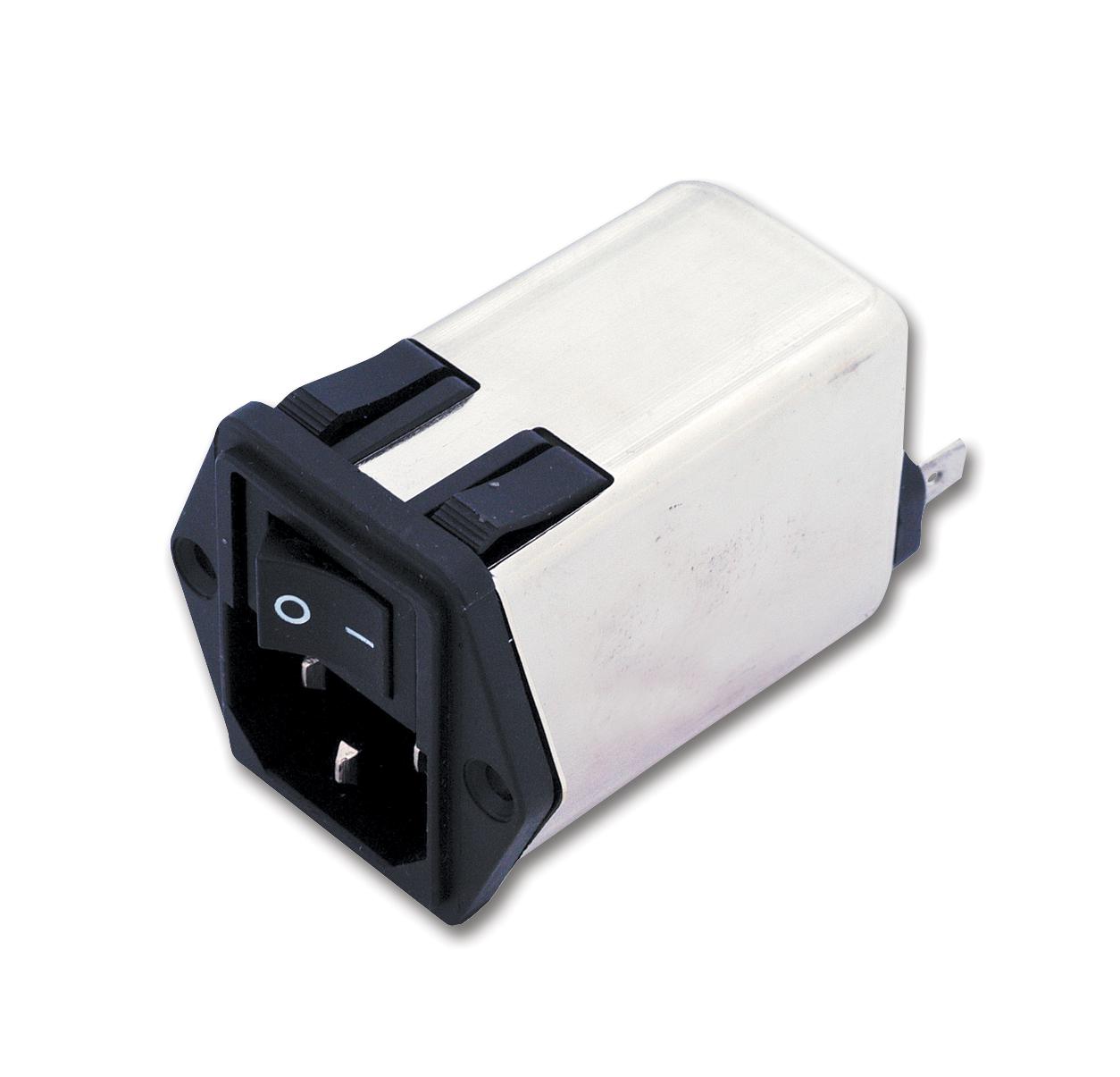 10CFE1 POWER ENTRY MOD W/SWITCH, C14, 10A CORCOM - TE CONNECTIVITY