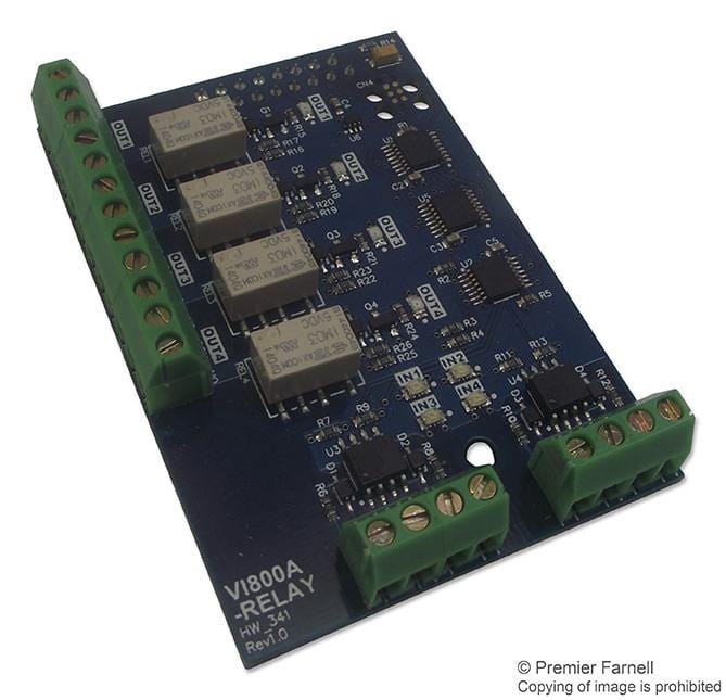 VI800A-RELAY CONTROL ADAPTOR BOARD, RELAY, FT800 EVE BRIDGETEK