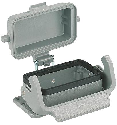 09 30 010 0318 BULKHEAD HOUSING, HAN 10B HOOD/INSERT HARTING