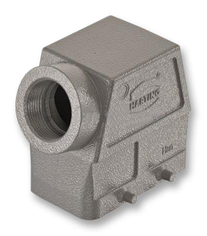 09 30 010 0522 HOOD, 10B, SIDE ENTRY, ALUMINIUM HARTING