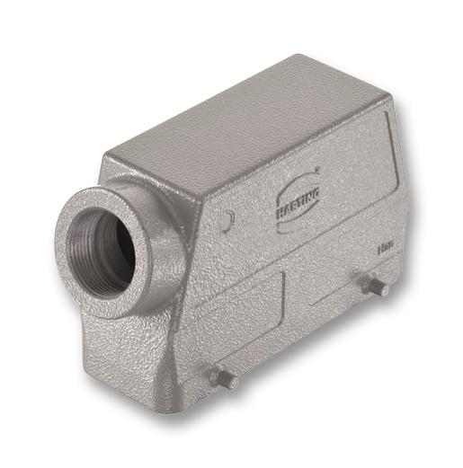 09 30 024 0520 HOOD, 24B, SIDE ENTRY, ALUMINIUM HARTING