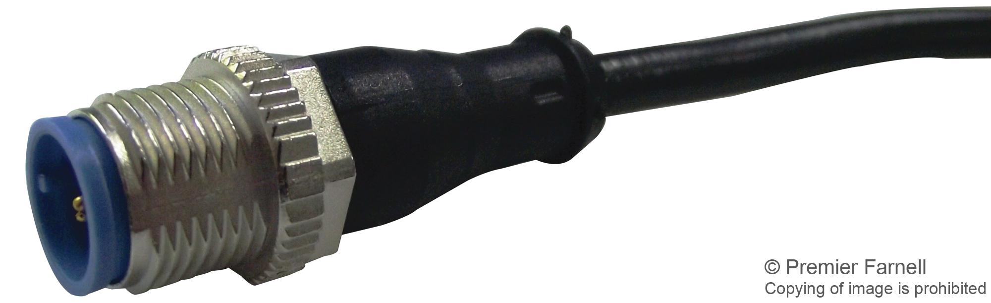 1-2273034-1 SENSOR CORD, 5P, M12 PLUG-FREE END, 1.5M TE CONNECTIVITY