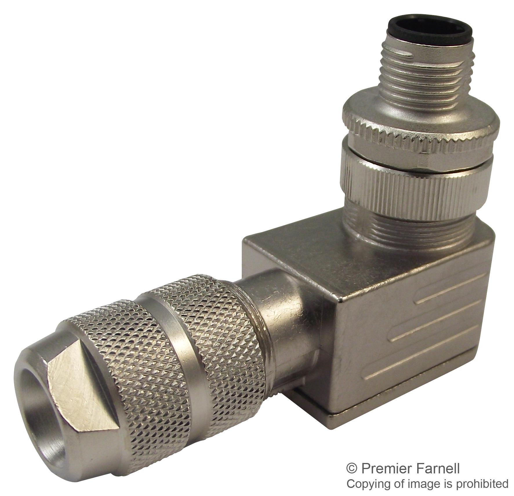 T4113011081-000 SENSOR CONNECTOR, M12, PLUG, 8POS TE CONNECTIVITY