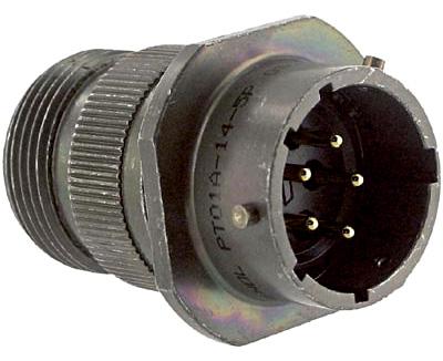 PT01E14-5P-424 CIRCULAR CONNECTOR, RCPT, 14-5, CABLE AMPHENOL