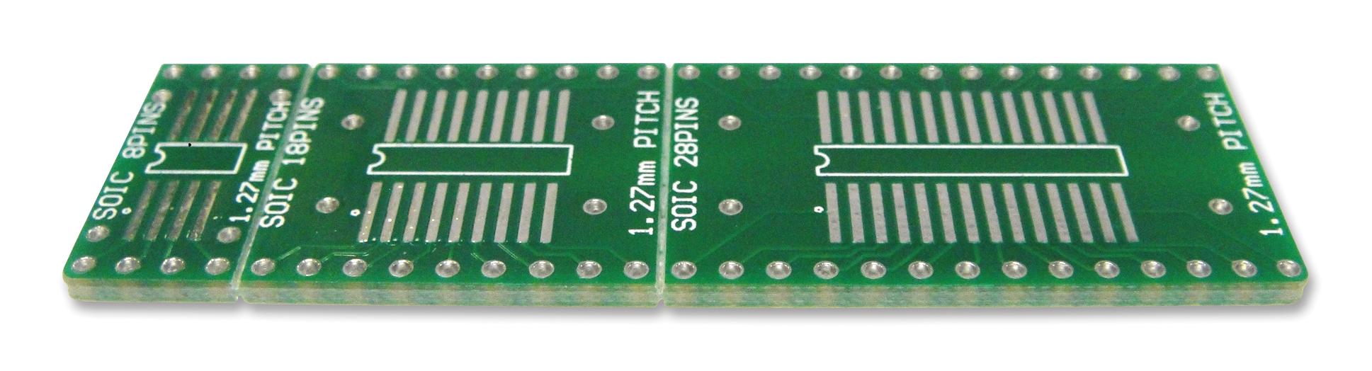 204-0004-01 IC ADAPTOR, SOIC TO DIP, 2.54MM SCHMARTBOARD