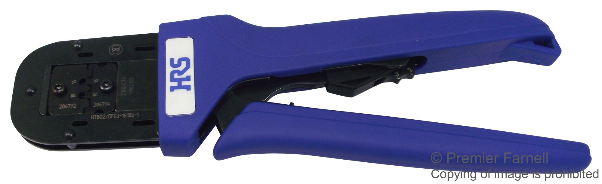 HT802/DF63-1618S-1 HAND TOOL, CRIMP CONTACT, 18-16AWG HIROSE(HRS)