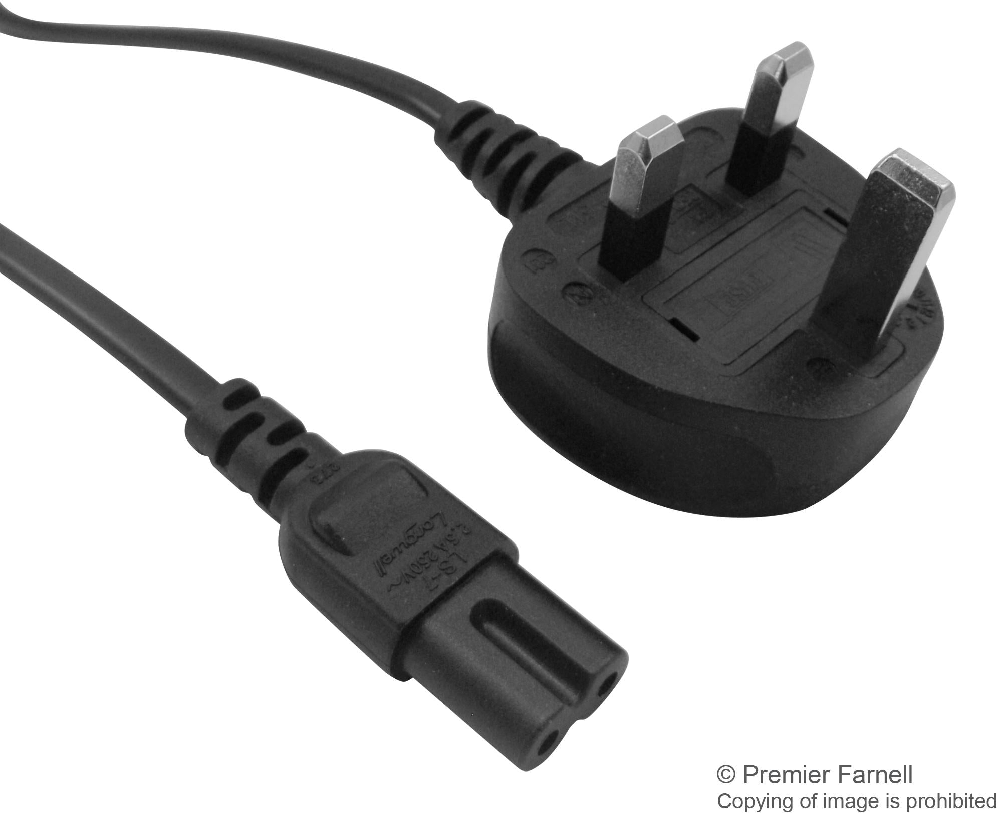 GW-85023 POWER CORD, UK PLUG-IEC C7, 2M MULTICOMP PRO