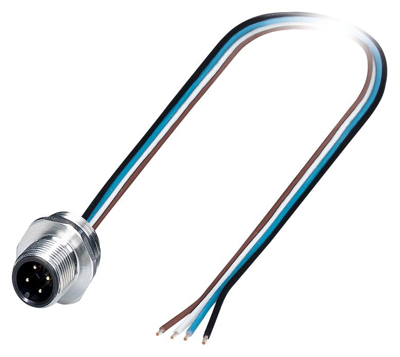 SACC-E-M12MS-4CON-M16/0,5 VA SENSOR CORD, 4P, M12 PLUG-FREE END, 0.5M PHOENIX CONTACT