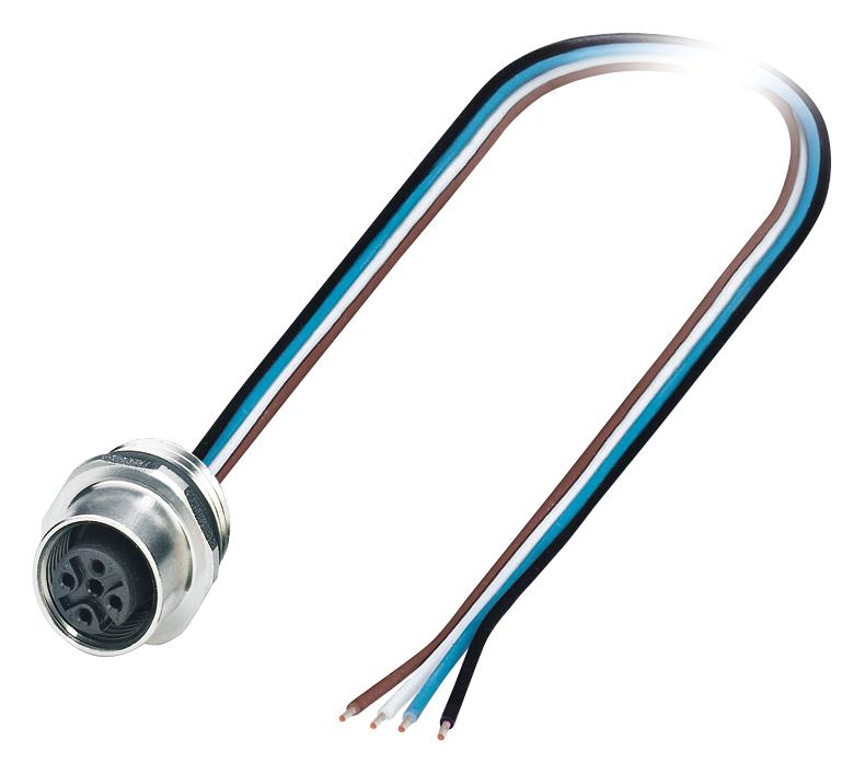 SACC-E-M12FS-4CON-M16/0,5 VA SENSOR CORD, 4P, M12 RCPT-FREE END, 0.5M PHOENIX CONTACT