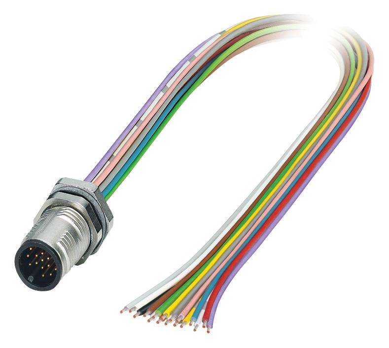SACC-DSI-MS-17CON-M12/0,5 SCO SENSOR CORD, 17P, M12 PLUG-FREE END PHOENIX CONTACT
