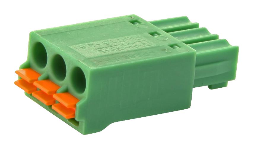 FMC 1,5/ 3-ST-3,81 TERMINAL BLOCK, PLUGGABLE, 3POS, 16AWG PHOENIX CONTACT