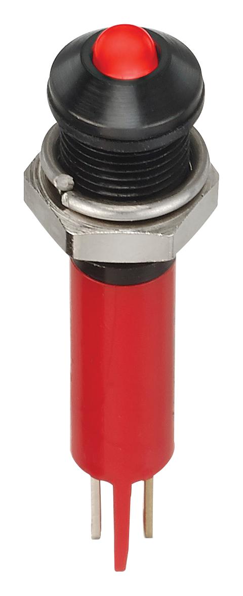 Q6P1BXXR24E LED INDICATOR, PANEL, 6MM, RED, 24VDC APEM